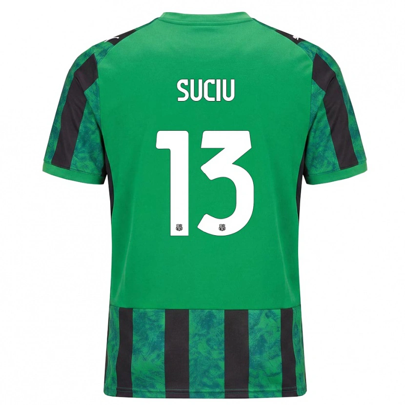 Danxen Kvinnor Tudor Suciu #13 Grön Svart Vit Hemmatröja Matchtröjor 2026/27 Tröjor T-Tröja