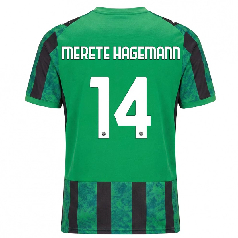 Danxen Kvinnor Maja Merete Hagemann #14 Grön Svart Vit Hemmatröja Matchtröjor 2026/27 Tröjor T-Tröja