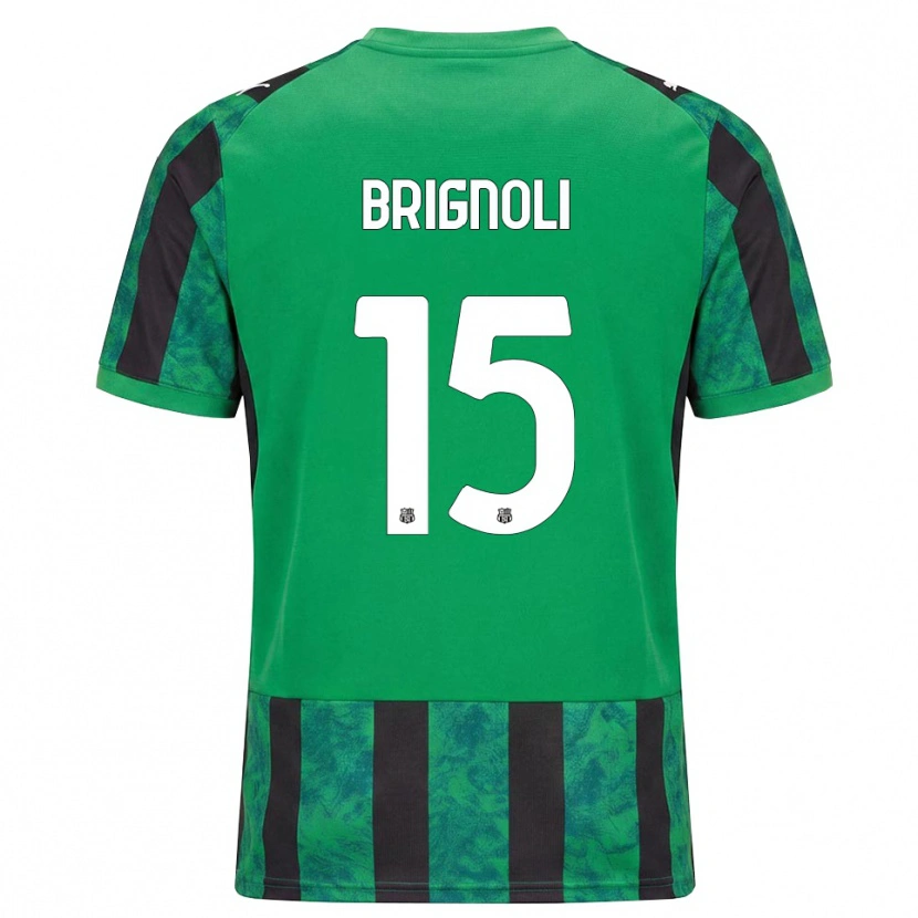 Danxen Kvinnor Benedetta Brignoli #15 Grön Svart Vit Hemmatröja Matchtröjor 2026/27 Tröjor T-Tröja