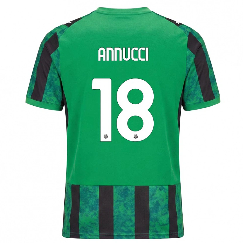 Danxen Kvinnor Pietro Annucci #18 Grön Svart Vit Hemmatröja Matchtröjor 2026/27 Tröjor T-Tröja