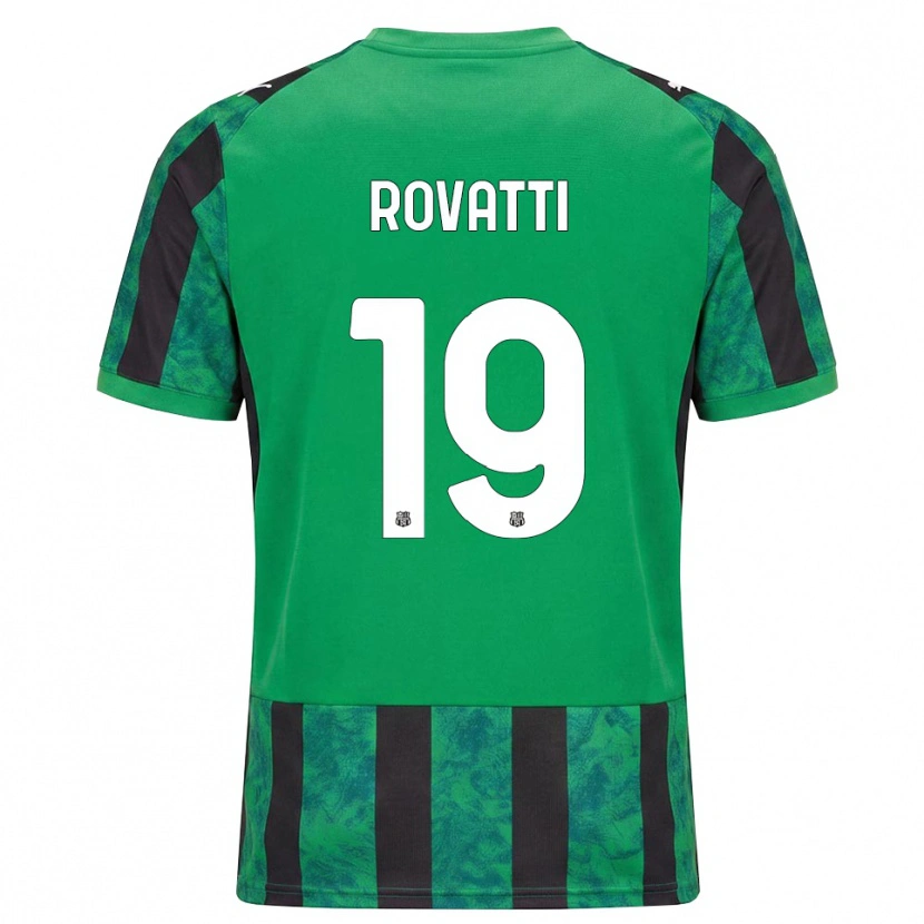 Danxen Kvinnor Matteo Rovatti #19 Grön Svart Vit Hemmatröja Matchtröjor 2026/27 Tröjor T-Tröja