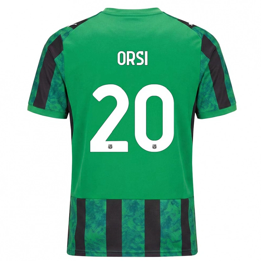 Danxen Kvinnor Benedetta Orsi #20 Grön Svart Vit Hemmatröja Matchtröjor 2026/27 Tröjor T-Tröja