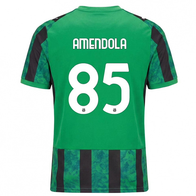 Danxen Kvinnor Catello Amendola #85 Grön Svart Vit Hemmatröja Matchtröjor 2026/27 Tröjor T-Tröja
