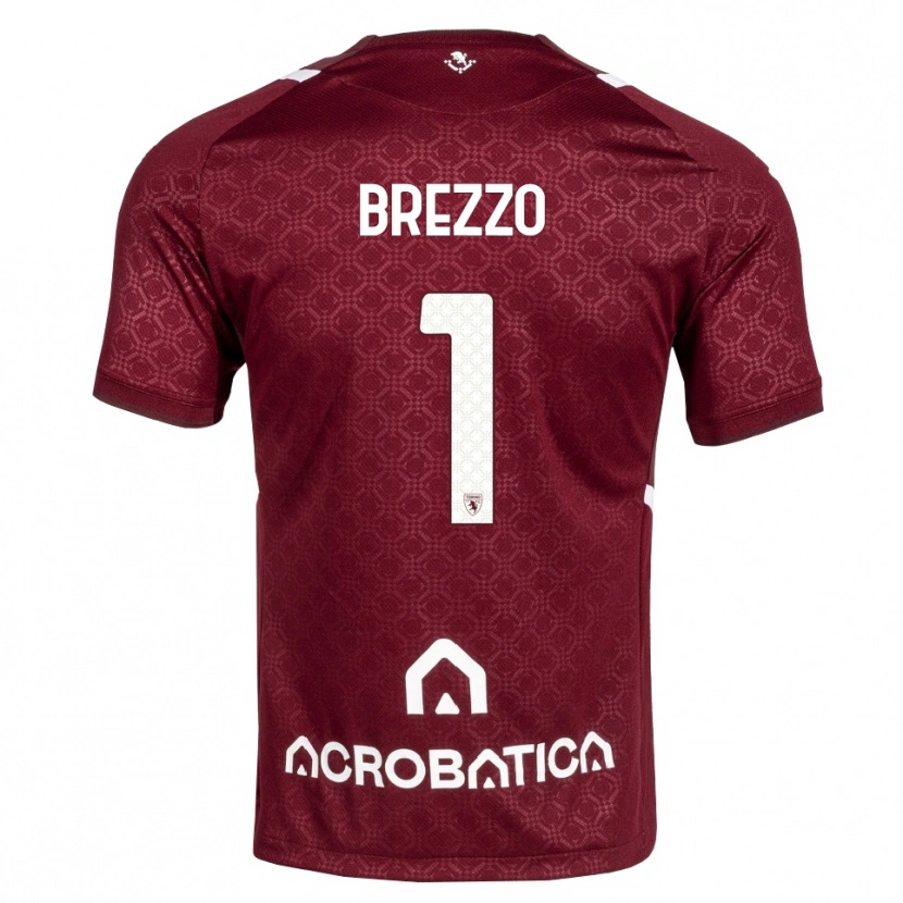 Danxen Kvinnor Matteo Brezzo #1 Burgundy Vit Hemmatröja Matchtröjor 2026/27 Tröjor T-Tröja