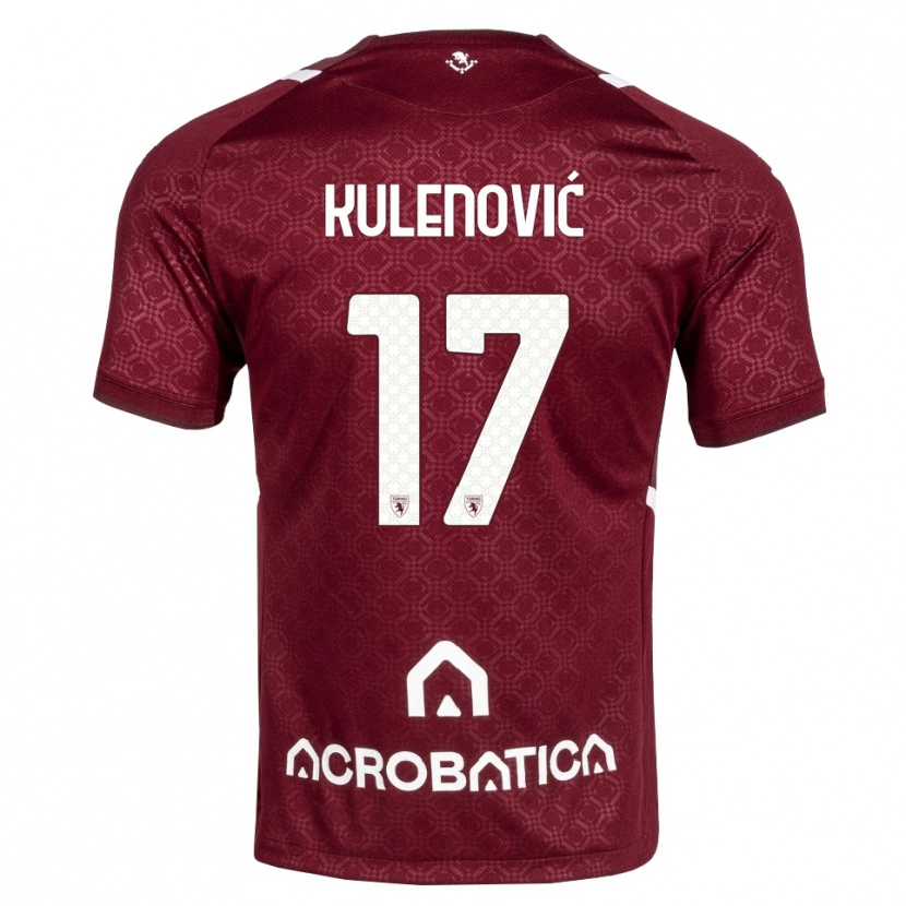 Danxen Kvinnor Sandro Kulenović #17 Burgundy Vit Hemmatröja Matchtröjor 2026/27 Tröjor T-Tröja