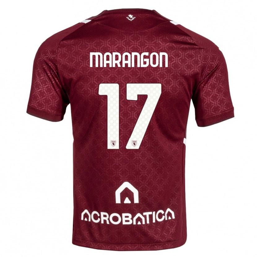 Danxen Kvinnor Riccardo Marangon #17 Burgundy Vit Hemmatröja Matchtröjor 2026/27 Tröjor T-Tröja