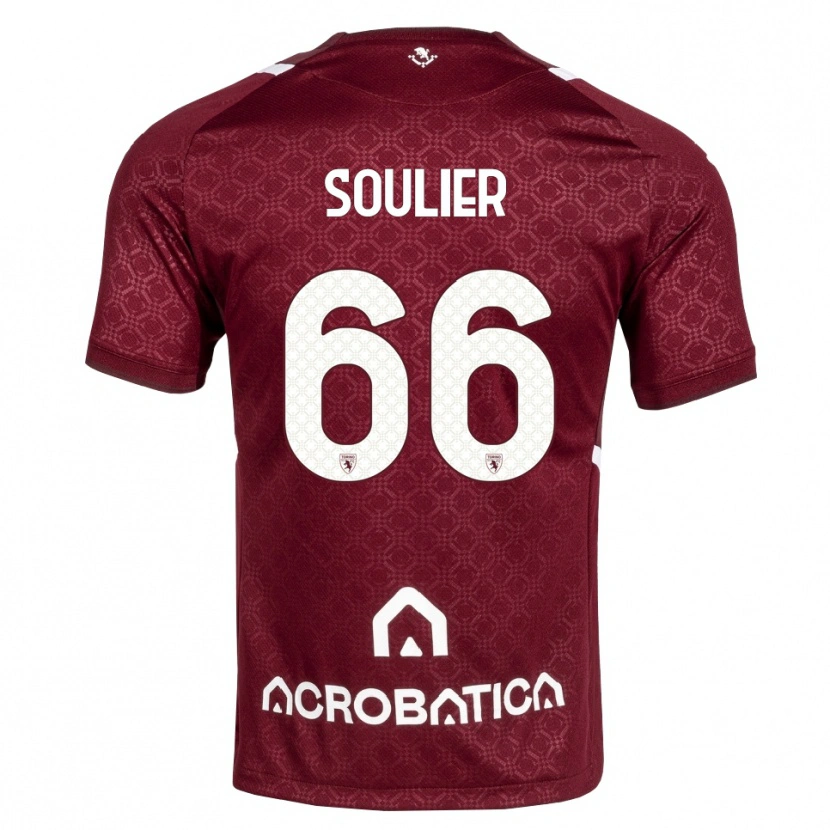 Danxen Kvinnor Evan Soulier #66 Burgundy Vit Hemmatröja Matchtröjor 2026/27 Tröjor T-Tröja