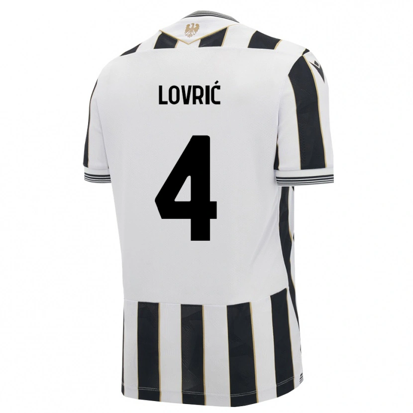 Danxen Kvinnor Sandi Lovrić #4 Svart Vit Rosa Hemmatröja Matchtröjor 2026/27 Tröjor T-Tröja