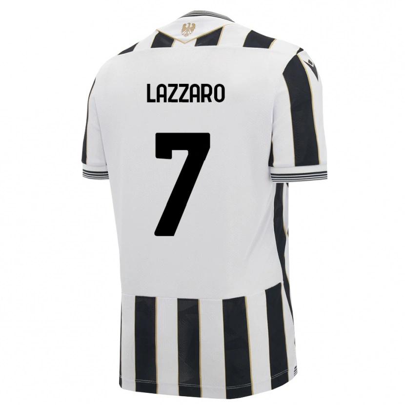 Danxen Kvinnor Davide Lazzaro #7 Svart Vit Rosa Hemmatröja Matchtröjor 2026/27 Tröjor T-Tröja