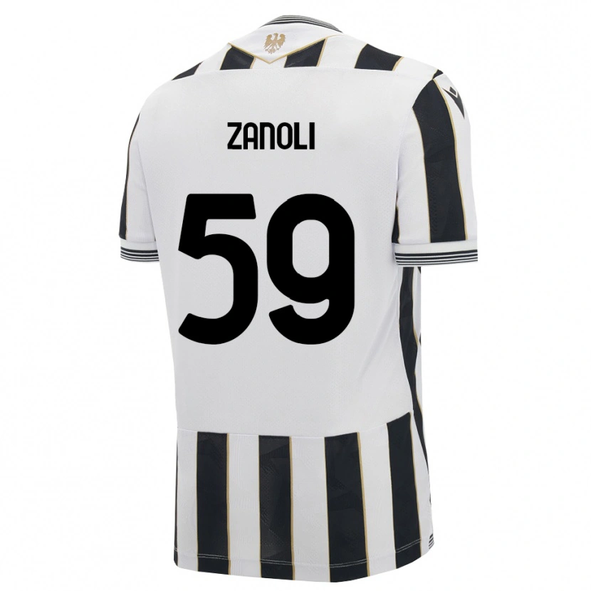 Danxen Kvinnor Alessandro Zanoli #59 Svart Vit Rosa Hemmatröja Matchtröjor 2026/27 Tröjor T-Tröja