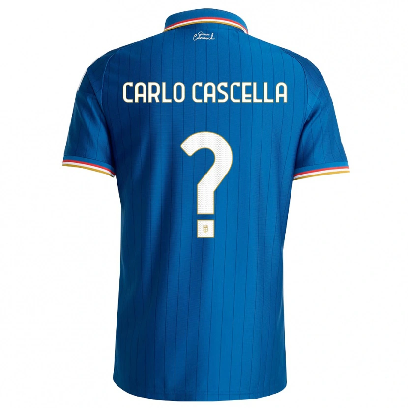 Danxen Kvinnor William Carlo Cascella #0 Blå Vit Röd Hemmatröja Matchtröjor 2026/27 Tröjor T-Tröja