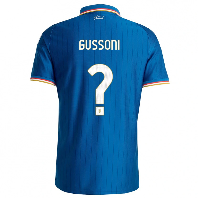 Danxen Kvinnor Filippo Gussoni #0 Blå Vit Röd Hemmatröja Matchtröjor 2026/27 Tröjor T-Tröja