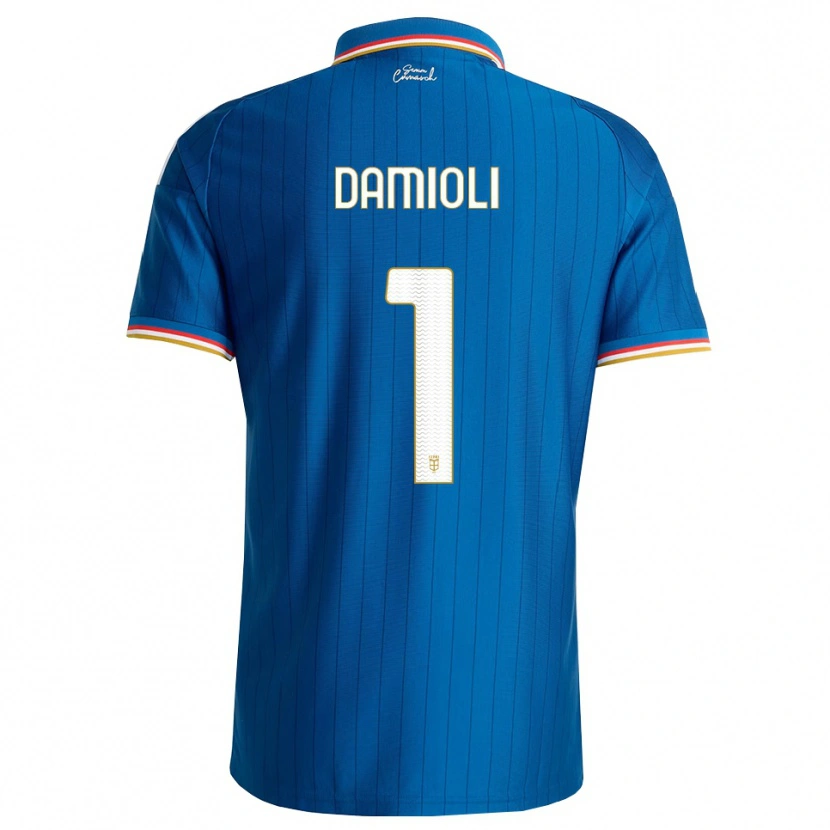 Danxen Kvinnor Mattia Damioli #1 Blå Vit Röd Hemmatröja Matchtröjor 2026/27 Tröjor T-Tröja