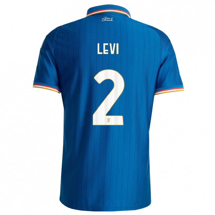 Danxen Kvinnor Levente Bősze #2 Blå Vit Röd Hemmatröja Matchtröjor 2026/27 Tröjor T-Tröja