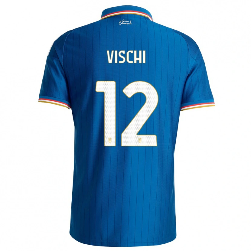 Danxen Kvinnor Tommaso Vischi #12 Blå Vit Röd Hemmatröja Matchtröjor 2026/27 Tröjor T-Tröja