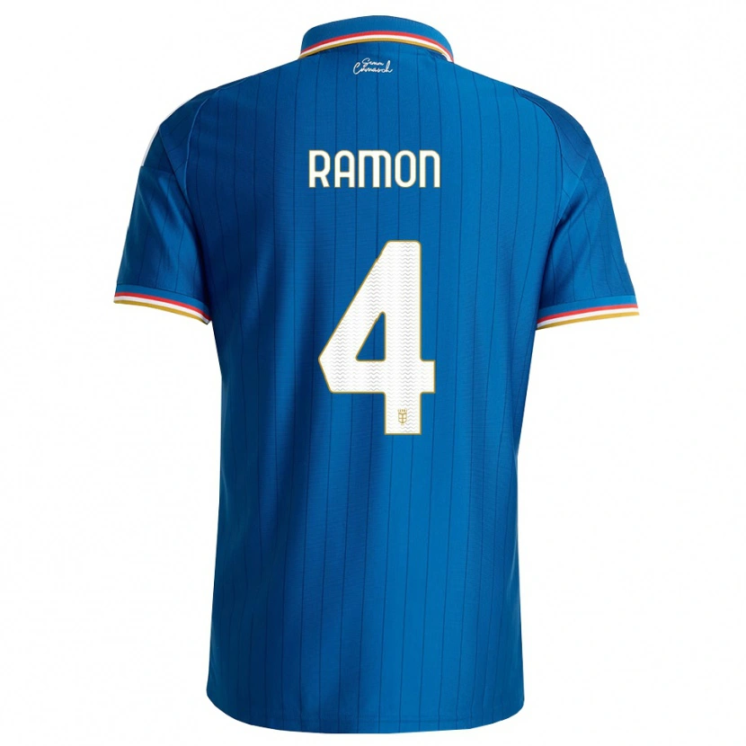 Danxen Kvinnor Jacobo Ramón #4 Blå Vit Röd Hemmatröja Matchtröjor 2026/27 Tröjor T-Tröja