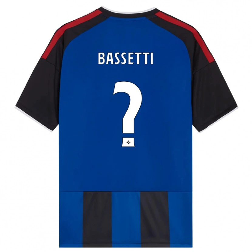 Danxen Kvinnor Giovanni Bassetti #0 Svart Röd Vit Blå Hemmatröja Matchtröjor 2026/27 Tröjor T-Tröja