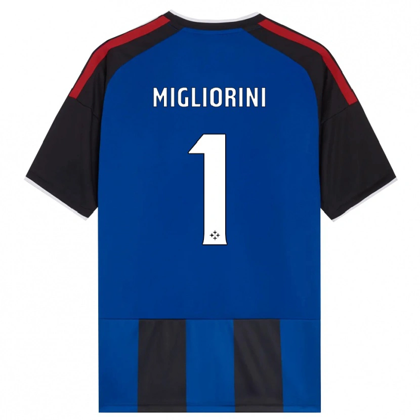Danxen Kvinnor Niccolò Migliorini #1 Svart Röd Vit Blå Hemmatröja Matchtröjor 2026/27 Tröjor T-Tröja