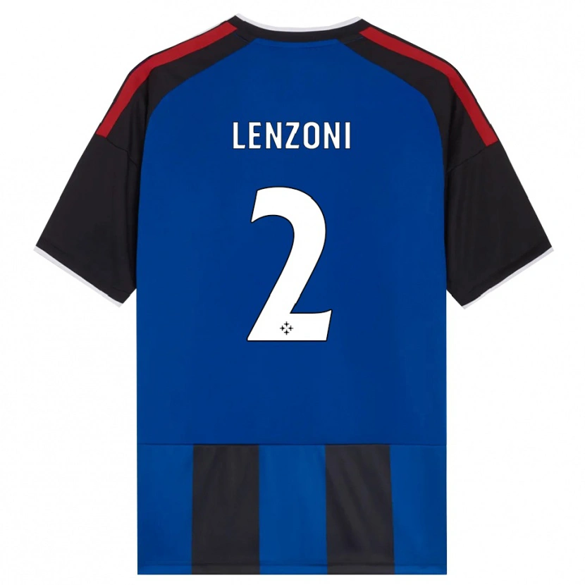 Danxen Kvinnor Samuele Lenzoni #2 Svart Röd Vit Blå Hemmatröja Matchtröjor 2026/27 Tröjor T-Tröja