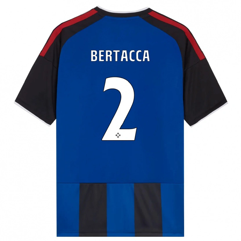 Danxen Kvinnor Samuele Bertacca #2 Svart Röd Vit Blå Hemmatröja Matchtröjor 2026/27 Tröjor T-Tröja