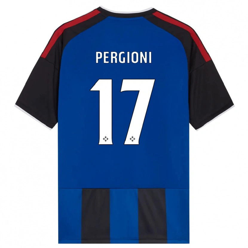 Danxen Kvinnor Kevin Pergioni #17 Svart Röd Vit Blå Hemmatröja Matchtröjor 2026/27 Tröjor T-Tröja