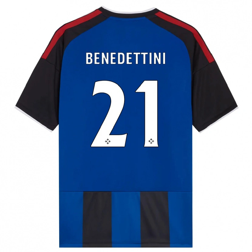 Danxen Kvinnor Filippo Benedettini #21 Svart Röd Vit Blå Hemmatröja Matchtröjor 2026/27 Tröjor T-Tröja