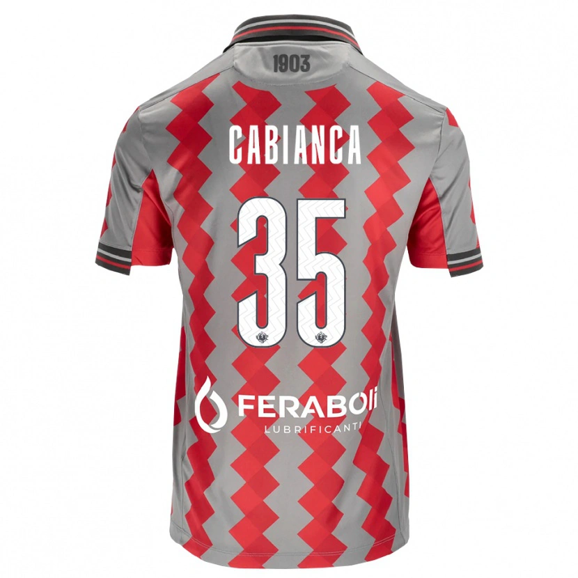 Danxen Kvinnor Eddy Cabianca #35 Grå Röd Vit Hemmatröja Matchtröjor 2026/27 Tröjor T-Tröja