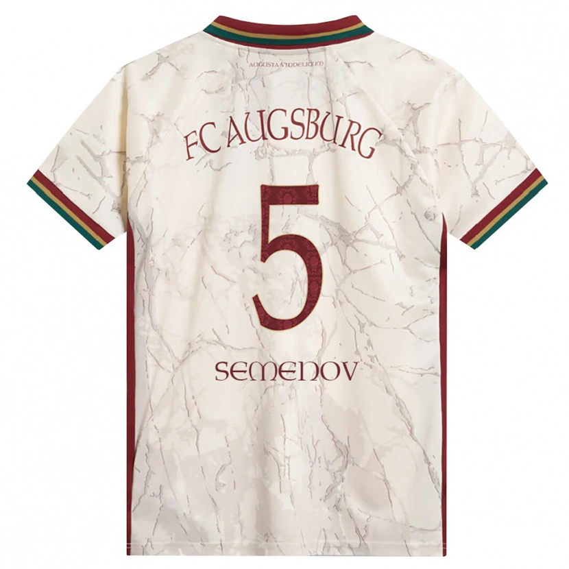 Danxen Kvinnor Konstantyn Semenov #5 Grön Ris Vit Burgundy Hemmatröja Matchtröjor 2026/27 Tröjor T-Tröja