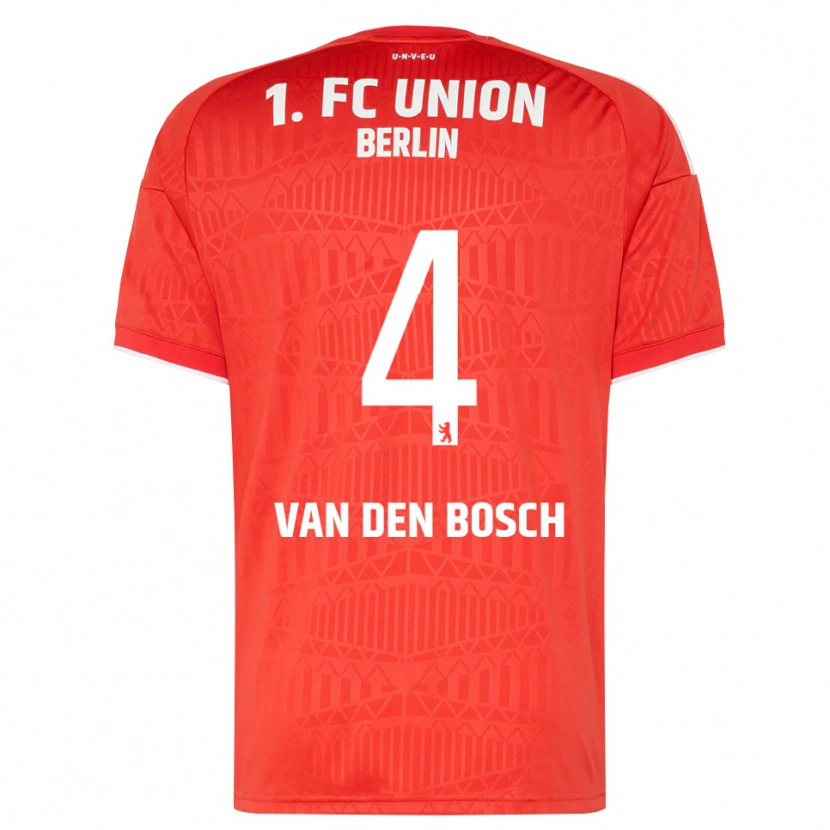 Danxen Kvinnor Zeno Van Den Bosch #4 Röd Vit Hemmatröja Matchtröjor 2026/27 Tröjor T-Tröja