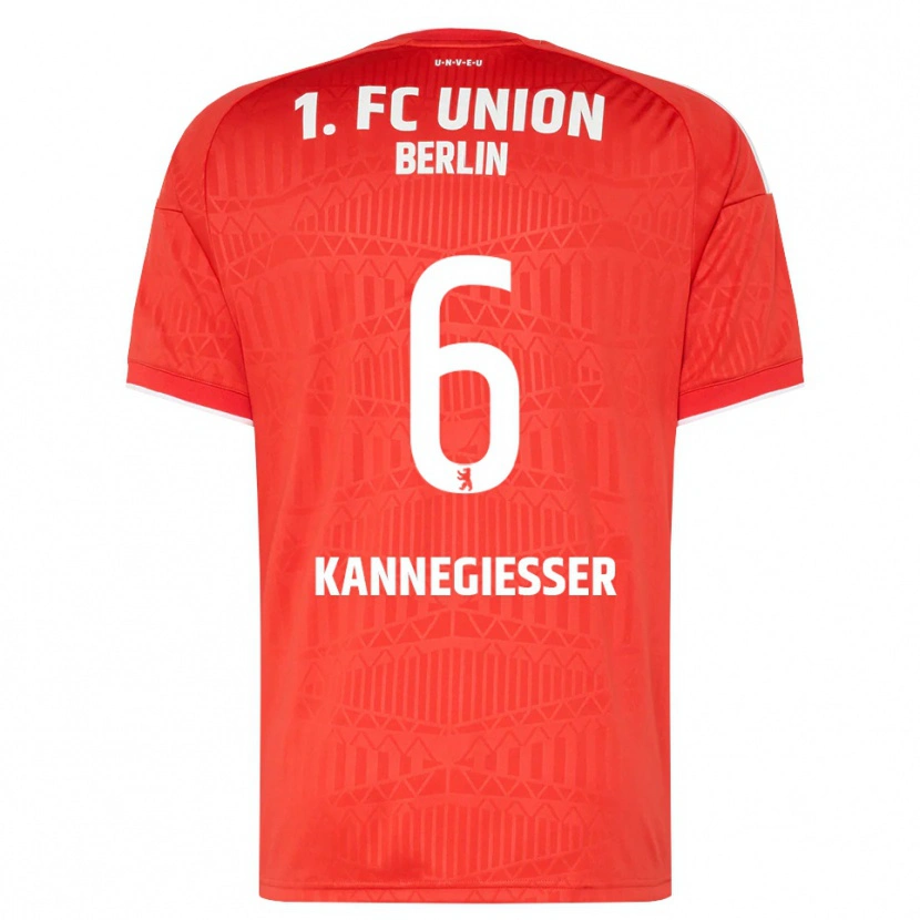 Danxen Kvinnor Tom Kannegießer #6 Röd Vit Hemmatröja Matchtröjor 2026/27 Tröjor T-Tröja