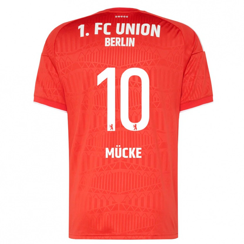 Danxen Kvinnor Jonathan Mücke #10 Röd Vit Hemmatröja Matchtröjor 2026/27 Tröjor T-Tröja