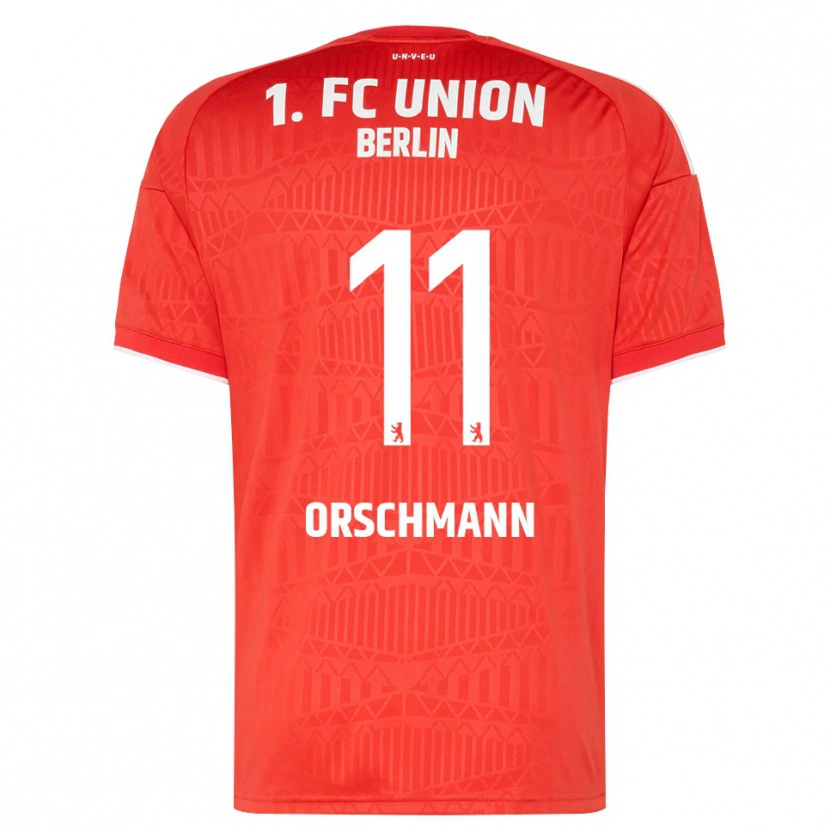 Danxen Kvinnor Dina Orschmann #11 Röd Vit Hemmatröja Matchtröjor 2026/27 Tröjor T-Tröja