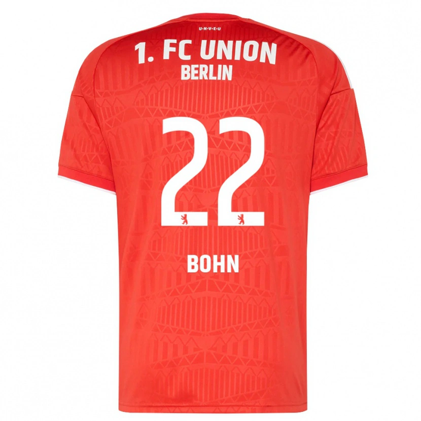 Danxen Kvinnor Oskar Bohn #22 Röd Vit Hemmatröja Matchtröjor 2026/27 Tröjor T-Tröja