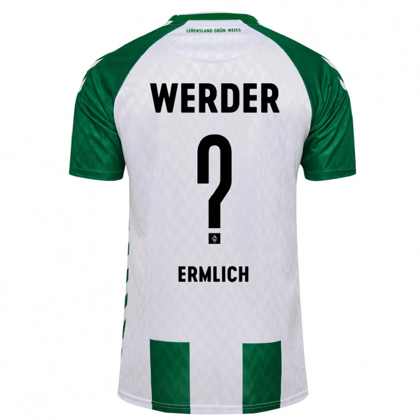 Danxen Kvinnor Kjell Ermlich #0 Grön Vit Hemmatröja Matchtröjor 2026/27 Tröjor T-Tröja
