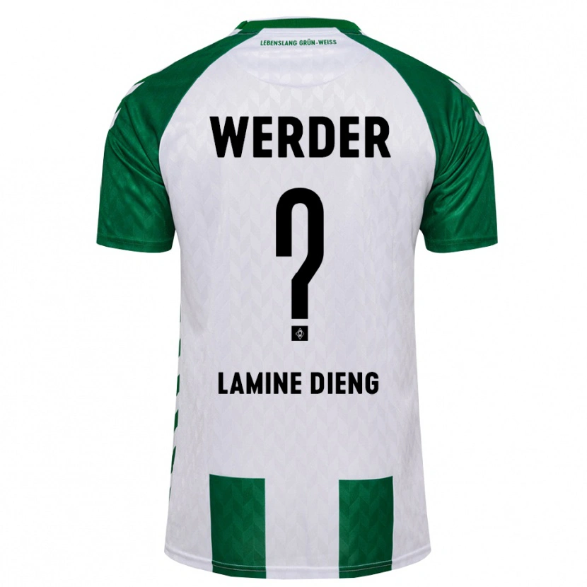 Danxen Kvinnor Mamadou Lamine Dieng #0 Grön Vit Hemmatröja Matchtröjor 2026/27 Tröjor T-Tröja