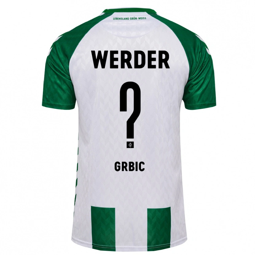 Danxen Kvinnor Nikola Grbic #0 Grön Vit Hemmatröja Matchtröjor 2026/27 Tröjor T-Tröja