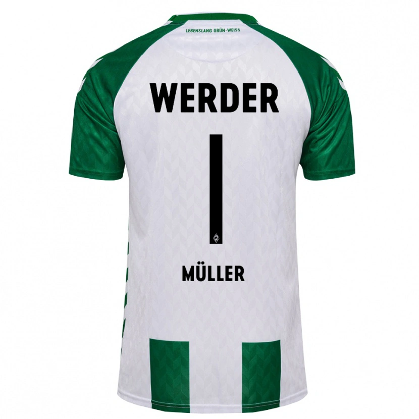 Danxen Kvinnor Vincent Müller #1 Grön Vit Hemmatröja Matchtröjor 2026/27 Tröjor T-Tröja