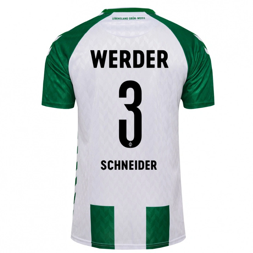 Danxen Kvinnor Dieter Schneider #3 Grön Vit Hemmatröja Matchtröjor 2026/27 Tröjor T-Tröja