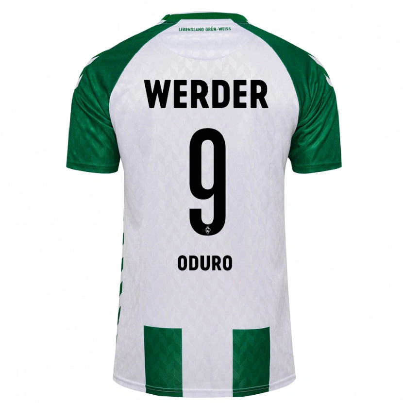 Danxen Kvinnor Ricardo Oduro #9 Grön Vit Hemmatröja Matchtröjor 2026/27 Tröjor T-Tröja