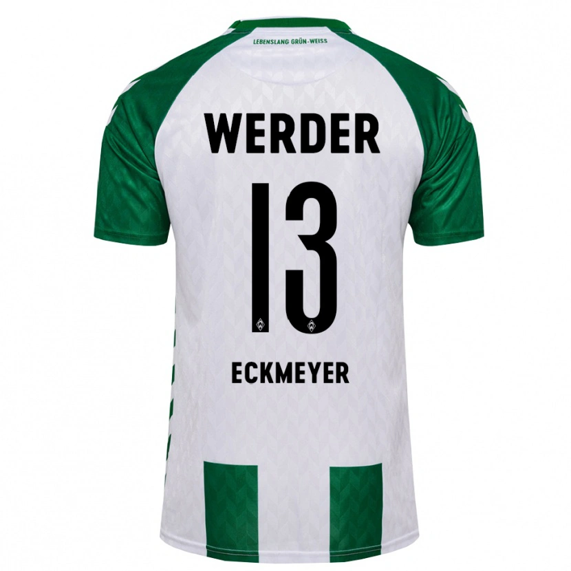 Danxen Kvinnor Tjark Eckmeyer #13 Grön Vit Hemmatröja Matchtröjor 2026/27 Tröjor T-Tröja