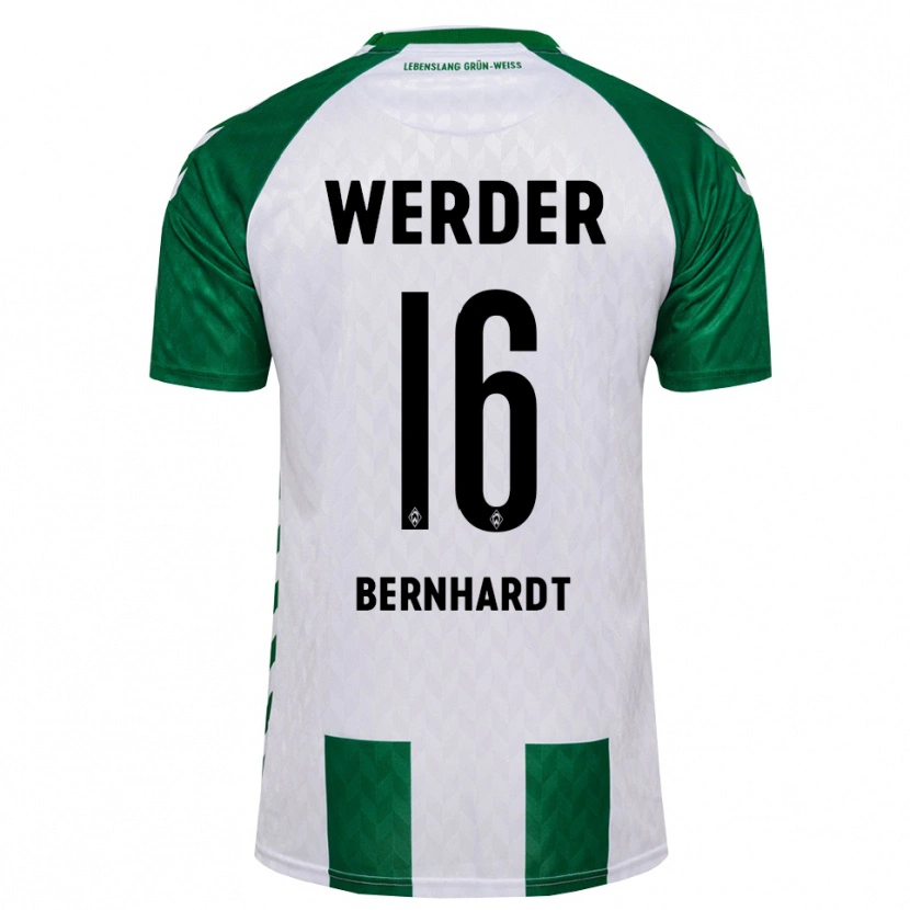 Danxen Kvinnor Emilie Bernhardt #16 Grön Vit Hemmatröja Matchtröjor 2026/27 Tröjor T-Tröja