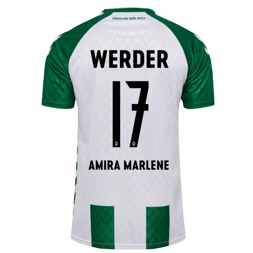 Danxen Kvinnor Amira Marlene Dahl #17 Grön Vit Hemmatröja Matchtröjor 2026/27 Tröjor T-Tröja