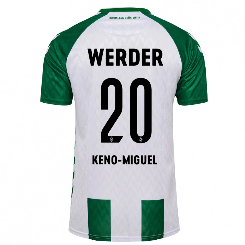 Danxen Kvinnor Keno-Miguel Meyer #20 Grön Vit Hemmatröja Matchtröjor 2026/27 Tröjor T-Tröja