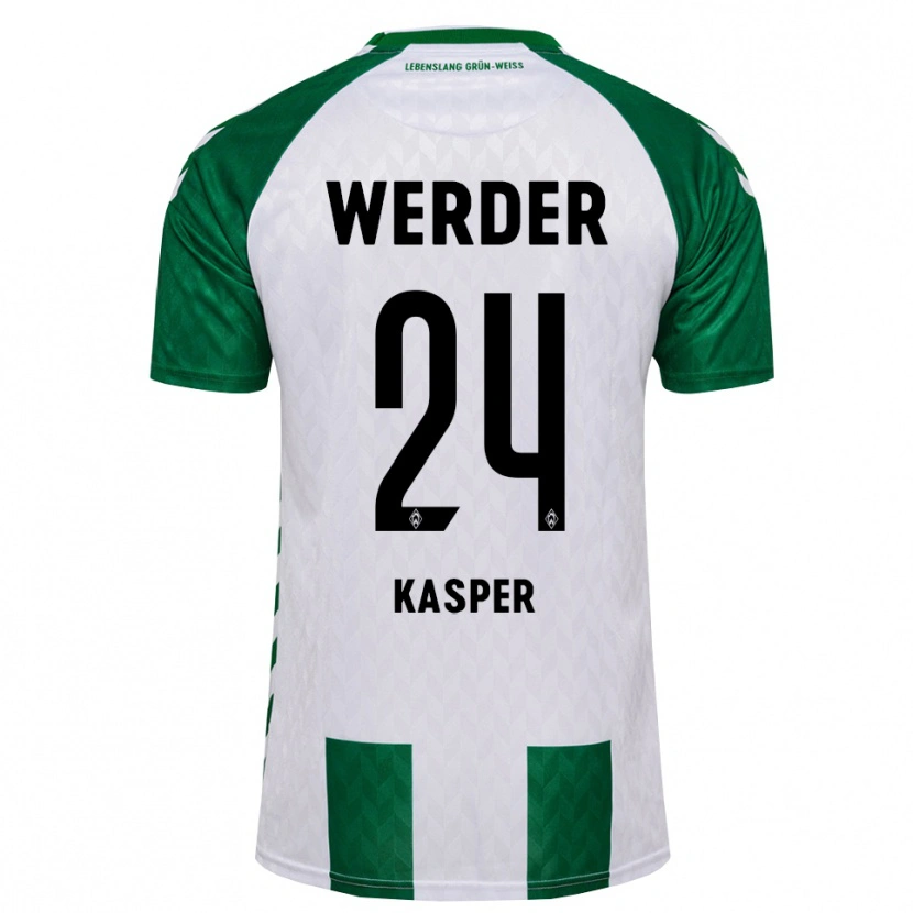 Danxen Kvinnor Dominik Kasper #24 Grön Vit Hemmatröja Matchtröjor 2026/27 Tröjor T-Tröja