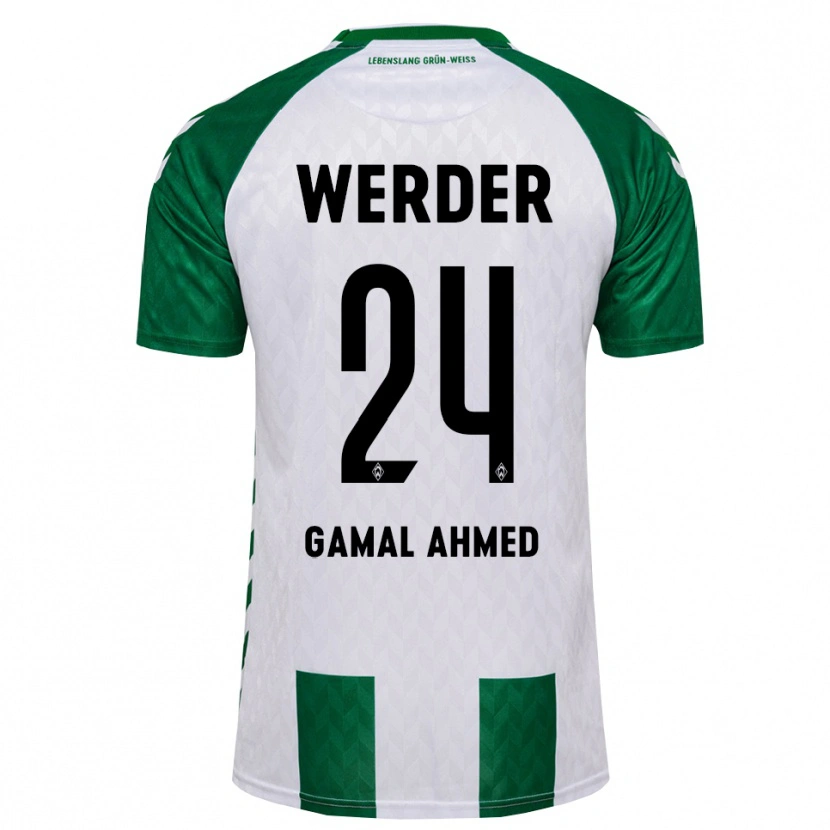 Danxen Kvinnor Adam Gamal Ahmed #24 Grön Vit Hemmatröja Matchtröjor 2026/27 Tröjor T-Tröja