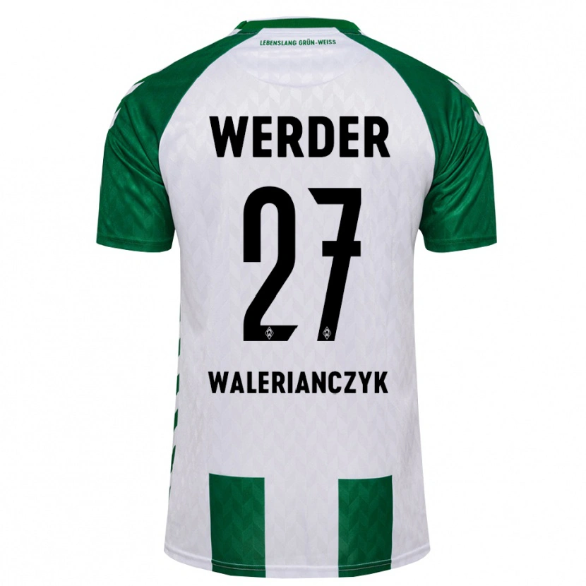 Danxen Kvinnor Dennis Walerianczyk #27 Grön Vit Hemmatröja Matchtröjor 2026/27 Tröjor T-Tröja