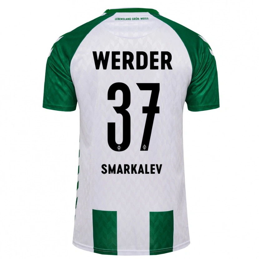 Danxen Kvinnor Stefan Smarkalev #37 Grön Vit Hemmatröja Matchtröjor 2026/27 Tröjor T-Tröja