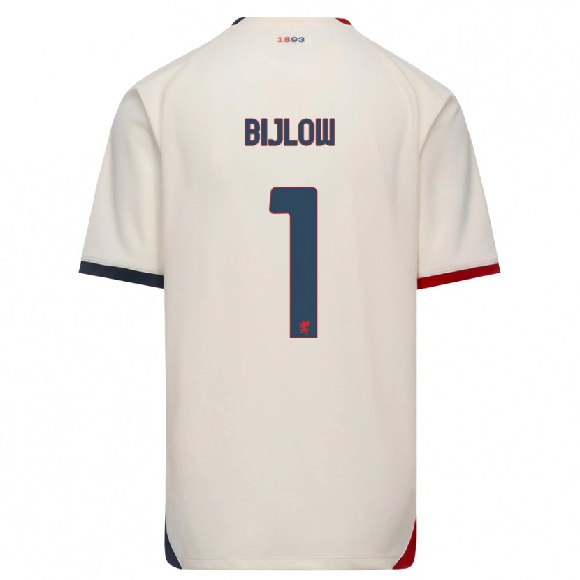 Danxen Kvinnor Justin Bijlow #1 Off-White Röd Bortatröja Matchtröjor 2026/27 Tröjor T-Tröja