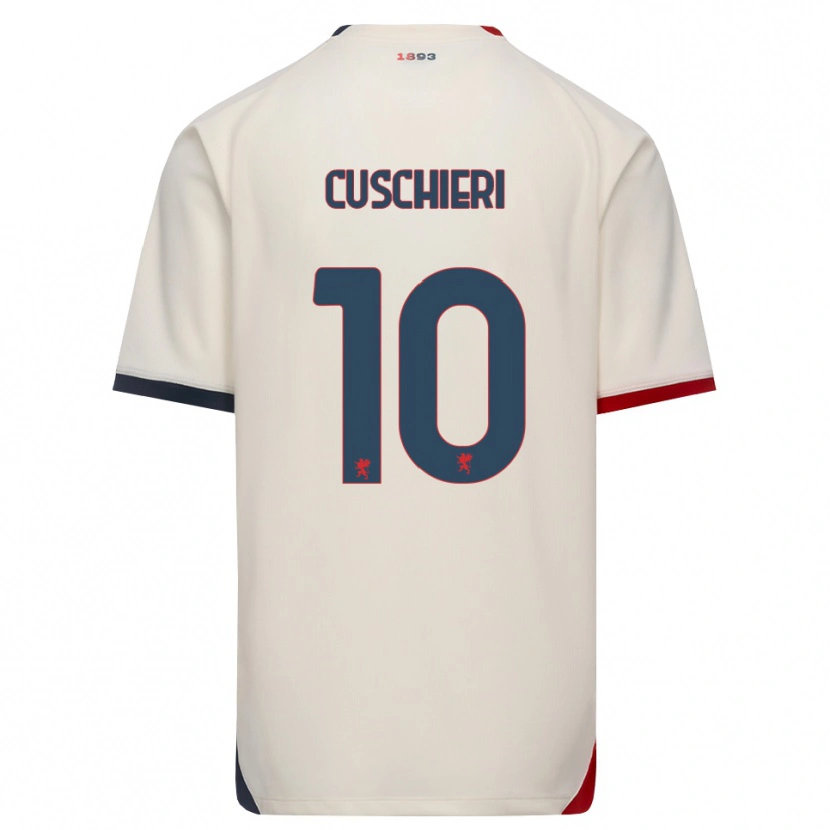 Danxen Kvinnor Rachel Cuschieri #10 Off-White Röd Bortatröja Matchtröjor 2026/27 Tröjor T-Tröja