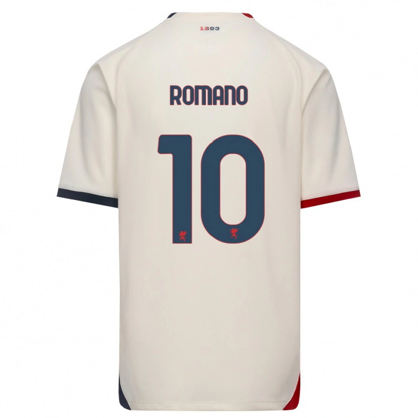 Danxen Kvinnor Marco Romano #10 Off-White Röd Bortatröja Matchtröjor 2026/27 Tröjor T-Tröja